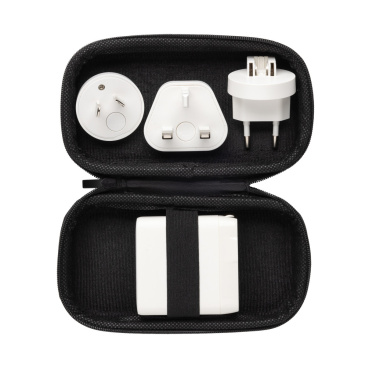 Logo trade advertising products picture of: TravelCharge Pro RCS rplastic travel charger with USB C
