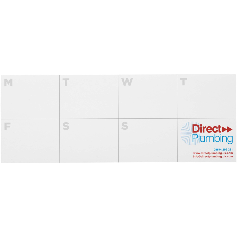 Logo trade advertising product photo of: Sticky-Mate® recycled sticky notes with printed planner