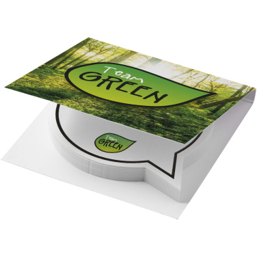 Logotrade promotional giveaway picture of: Sticky-Mate® soft cover speech bubble shaped sticky notes