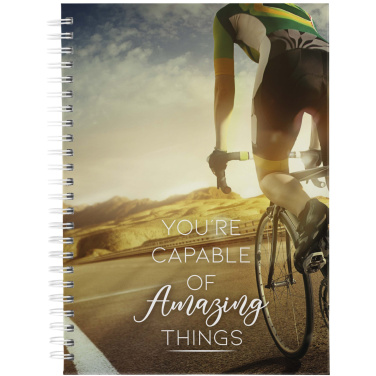 Logotrade advertising products photo of: Desk-Mate® A5 hard cover undated diary