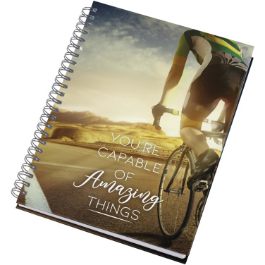 Logo trade promotional items picture of: Desk-Mate® A5 hard cover undated diary