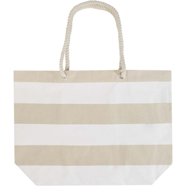 Logo trade promotional gifts picture of: Florida 270 g/m² GRS recycled beach tote bag 18L
