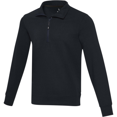 Logo trade promotional item photo of: Tin unisex Aware™ recycled quarter zip sweater