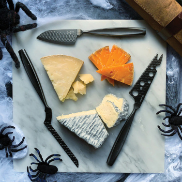 Logo trade promotional item photo of: BOSKA Cheese Knife Set Monaco+ Black