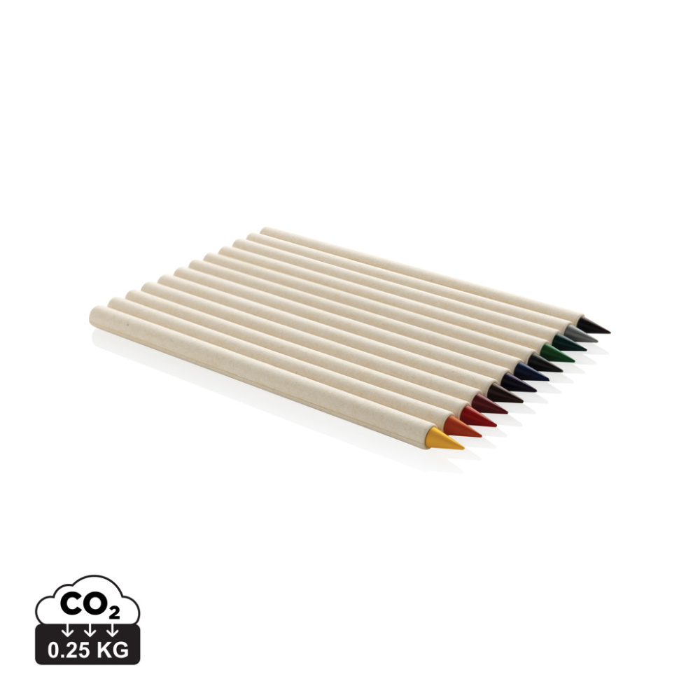Logo trade promotional gifts picture of: Micki GRS infinity 12pc coloring pencil set