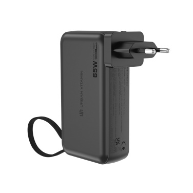 Logo trade promotional giveaway photo of: Urban Vitamin Eureka hybrid GANcharger 10000mah powerbank65W