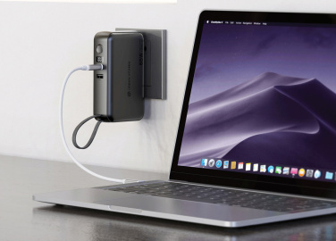 Logotrade promotional merchandise photo of: Urban Vitamin Eureka hybrid GANcharger 10000mah powerbank65W