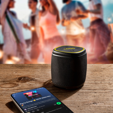 Logotrade promotional gift picture of: Bluetooth speaker HERMON Schwarzwolf