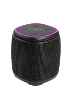 Logo trade promotional gifts picture of: Bluetooth speaker HERMON Schwarzwolf