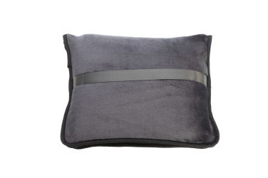 Logotrade promotional item image of: Blanket and pillow 2 in 1 AMIATA Schwarzwolf