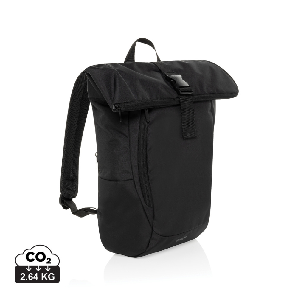 Logotrade promotional gift picture of: Swiss Peak Aware™ RPET Leonard 15.6 inch laptop backpack