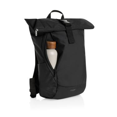 Logo trade business gifts image of: Swiss Peak Aware™ RPET Leonard 15.6 inch laptop backpack