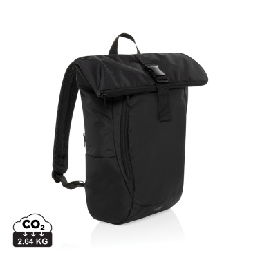 Logo trade promotional item photo of: Swiss Peak Aware™ RPET Leonard 15.6 inch laptop backpack
