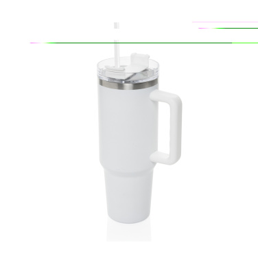 Logo trade promotional items image of: Stadley RCS recycled steel tumbler 1200ML