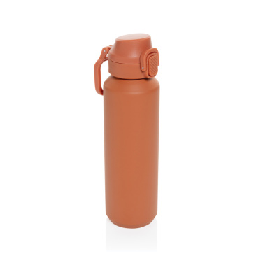Logotrade corporate gift image of: Via RCS Re-steel lockable sport bottle 600ML