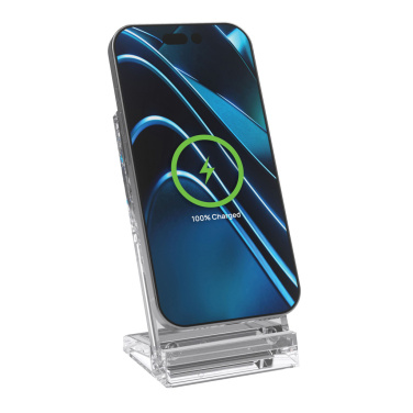 Logo trade promotional merchandise picture of: Magcharge 15W magnetic wireless charging stand