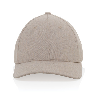 Logotrade promotional giveaways photo of: Milo AWARE™ recycled heather 6 panel cap 200gr