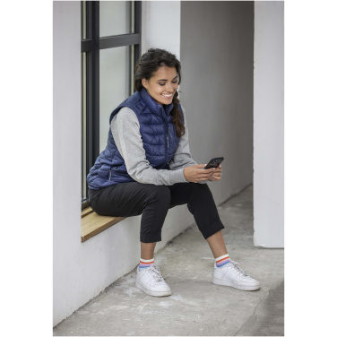 Logo trade promotional giveaways image of: Pallas women's GRS recycled insulated bodywarmer