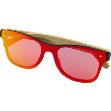 Logo trade promotional gifts image of: Tan sunglasses with bamboo temples