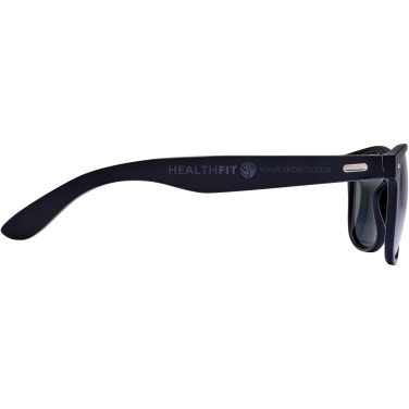 Logo trade promotional products image of: Arlo bamboo sunglasses with black coating