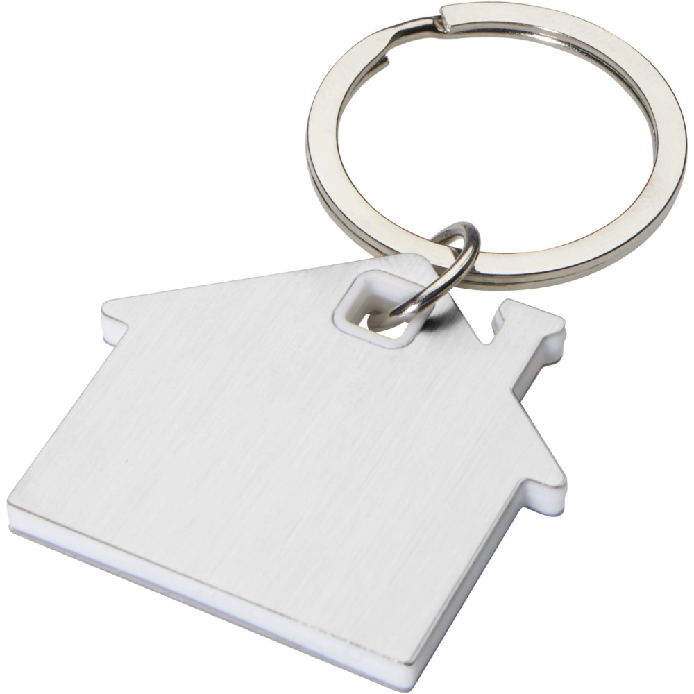 Logotrade promotional merchandise image of: Nook house-shaped keychain