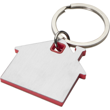 Logo trade corporate gift photo of: Nook house-shaped keychain