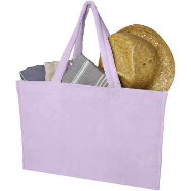 Logo trade promotional gifts image of: Siam GRS recycled terry beach tote bag 13L