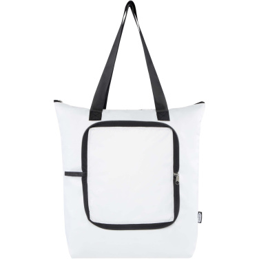 Logotrade business gift image of: EcoFold RPET foldable tote cooler bag 15L