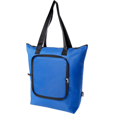 Logo trade advertising product photo of: EcoFold RPET foldable tote cooler bag 15L