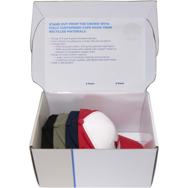 Logo trade advertising product photo of: Recycled caps sample box