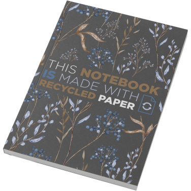 Logo trade promotional product photo of: Novella Austen A5 recycled soft cover notebook - 100 sheets