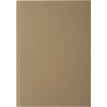 Logotrade promotional giveaway image of: Novella Austen A5 recycled soft cover kraft notebook - 50 sheets