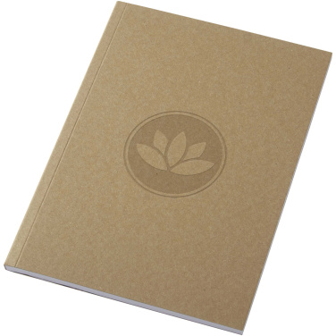 Logo trade advertising products image of: Novella Austen A5 recycled soft cover kraft notebook - 50 sheets