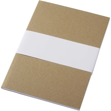 Logotrade corporate gift picture of: Novella Austen A5 recycled soft cover kraft notebook - 50 sheets