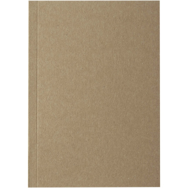 Logo trade advertising products picture of: Novella Austen A6 recycled soft cover kraft notebook - 100 sheets