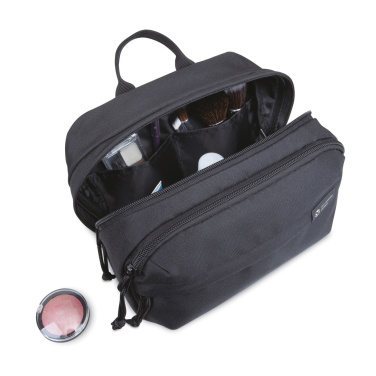 Logo trade corporate gift photo of: Renew AWARE™ rPET Toiletry Bag