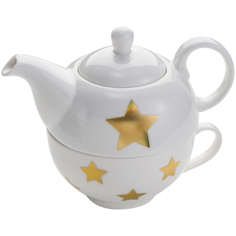Logo trade corporate gifts image of: Porcelain tea set