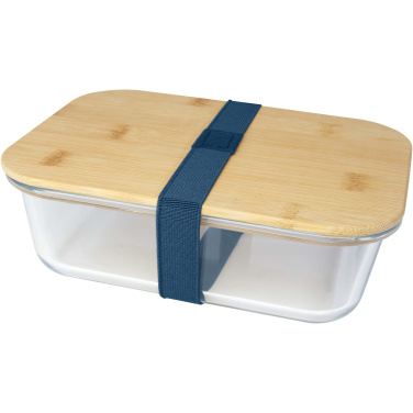 Logo trade promotional product photo of: Roby glass lunch box with bamboo lid