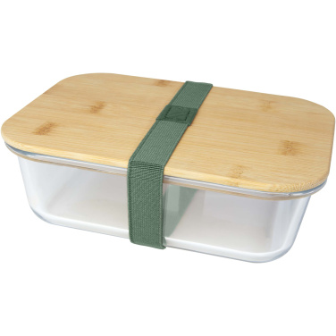 Logotrade promotional merchandise picture of: Roby glass lunch box with bamboo lid