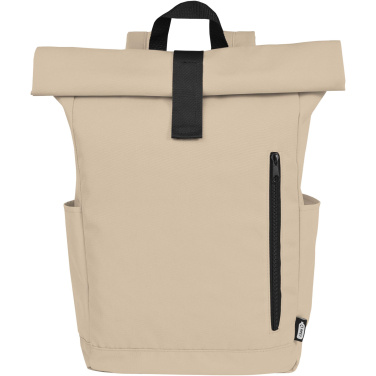 Logo trade business gift photo of: Byron 15.6" GRS RPET roll-top backpack 18L