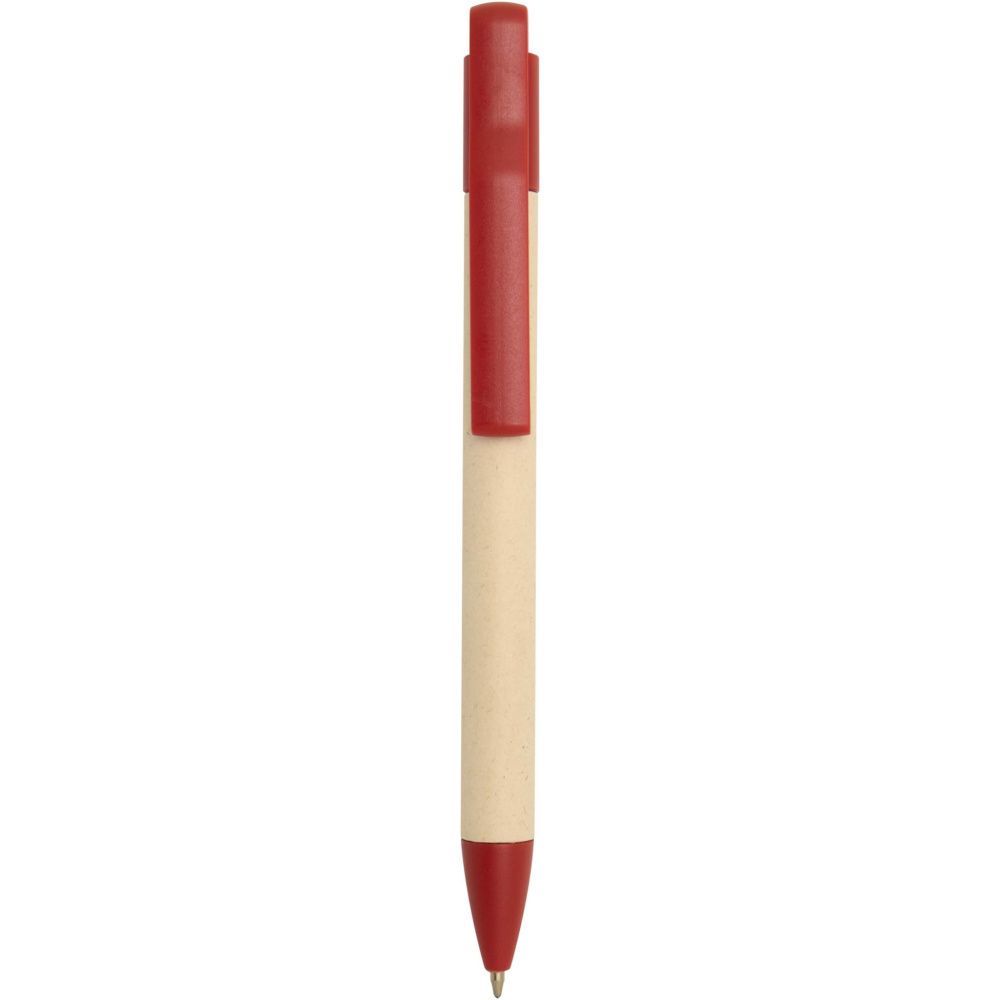 Logo trade promotional giveaways picture of: Liliana sugarcane paper ballpoint pen (blue ink)
