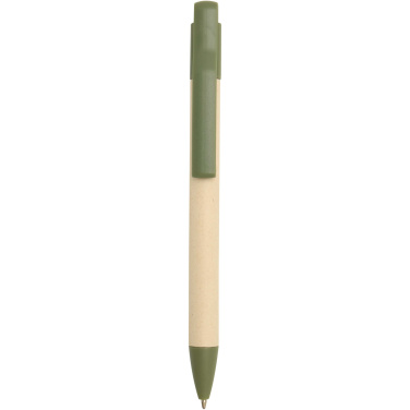Logo trade promotional gifts image of: Liliana sugarcane paper ballpoint pen (blue ink)