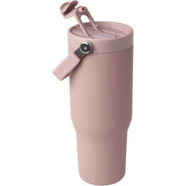 Logotrade business gifts photo of: Bronx 900 ml RCS recycled stainless steel copper vacuum insulated tumbler with dual function lid