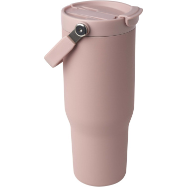 Logo trade business gifts image of: Bronx 900 ml RCS recycled stainless steel copper vacuum insulated tumbler with dual function lid