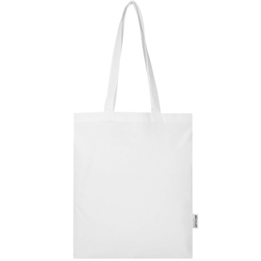 Logo trade advertising products image of: Madras Blend 140 g/m² GRS recycled cotton tote bag 7L