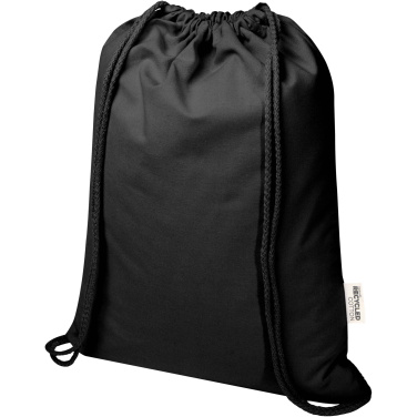 Logotrade promotional merchandise photo of: Oregon Blend 140 g/m² GRS recycled drawstring bag 5L