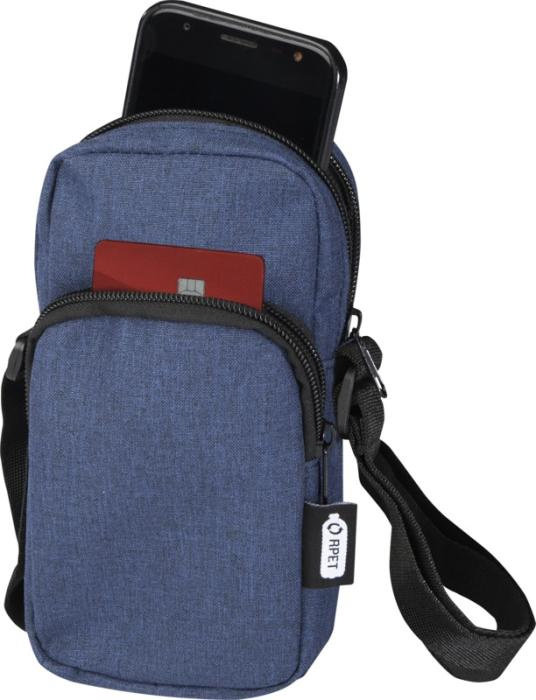 Logotrade promotional gift image of: Ross GRS recycled phone pouch
