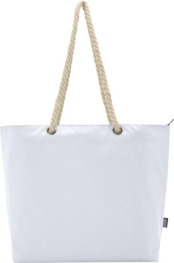 Logo trade promotional merchandise photo of: Panama GRS recycled beach cooler tote bag with cord handles