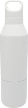 Logo trade advertising products picture of: Odessy 600 ml RCS certified recycled stainless steel insulated bottle with 300 ml cup