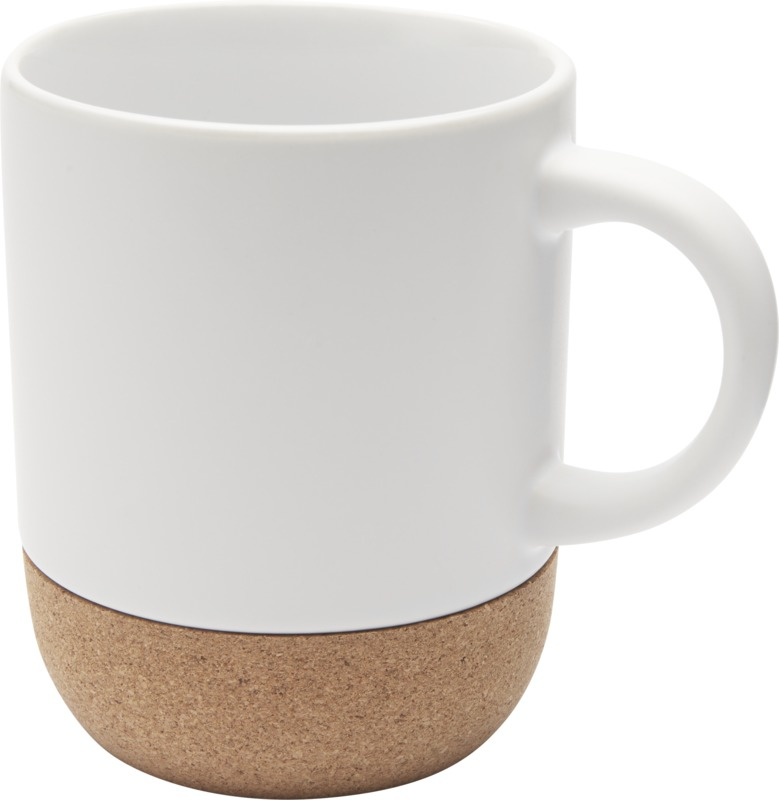 Logo trade corporate gift photo of: Billie 300 ml ceramic mug with cork details and matt finish